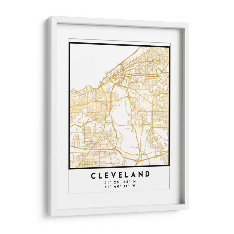 Cleveland, 1 Mapas 2 41 - Emiliano Deificus | Cuadro decorativo de Canvas Lab