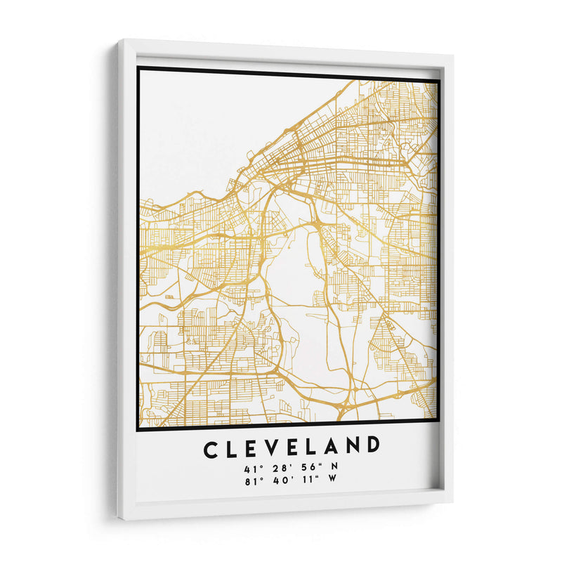 Cleveland, 1 Mapas 2 41 - Emiliano Deificus | Cuadro decorativo de Canvas Lab