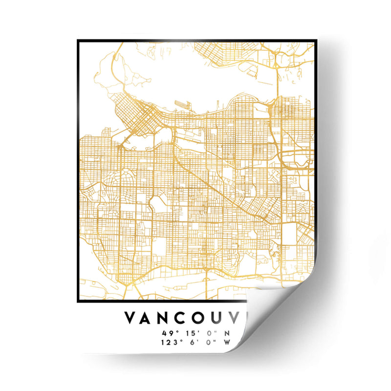 Vancouver, 1 Mapas 2 39 - Emiliano Deificus | Cuadro decorativo de Canvas Lab