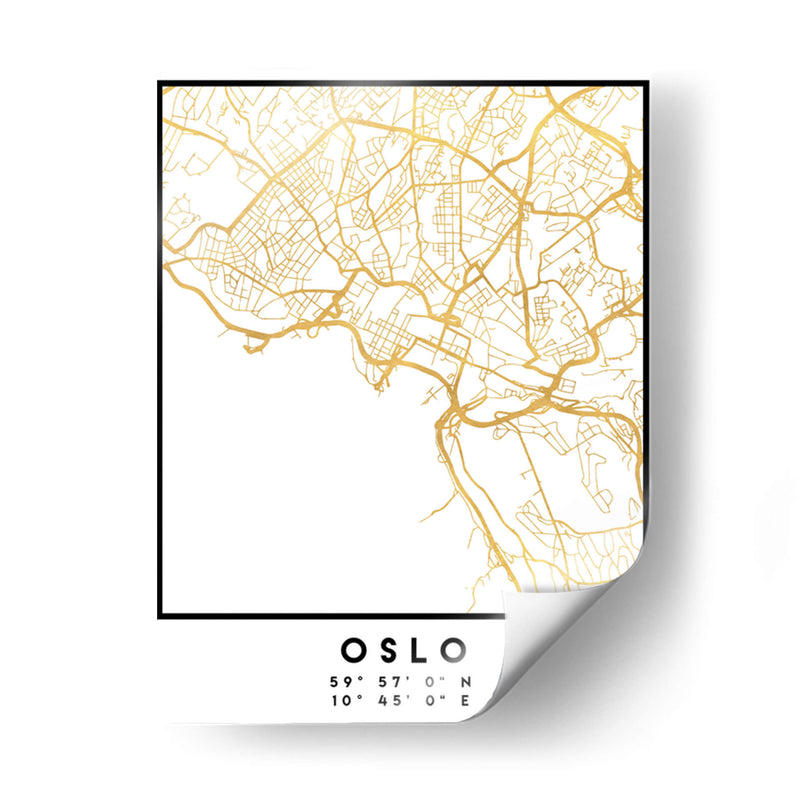 Oslo, 1 Mapas 2 34 - Emiliano Deificus | Cuadro decorativo de Canvas Lab