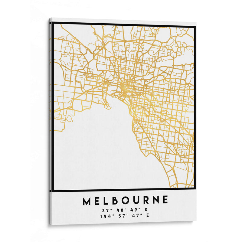Melbourne, 1 Mapas 2 32 - Emiliano Deificus | Cuadro decorativo de Canvas Lab