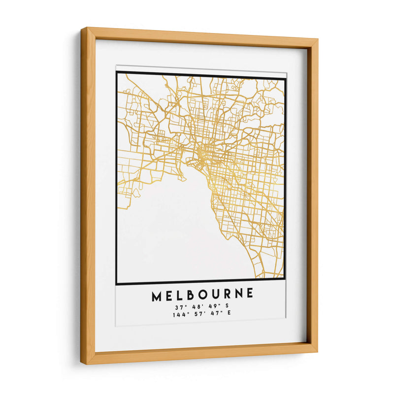 Melbourne, 1 Mapas 2 32 - Emiliano Deificus | Cuadro decorativo de Canvas Lab