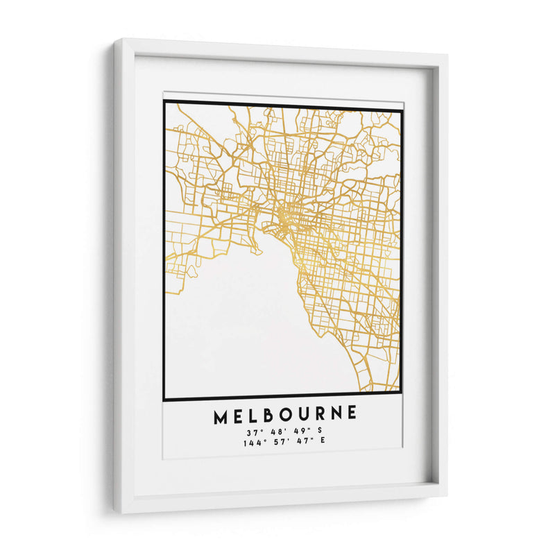 Melbourne, 1 Mapas 2 32 - Emiliano Deificus | Cuadro decorativo de Canvas Lab