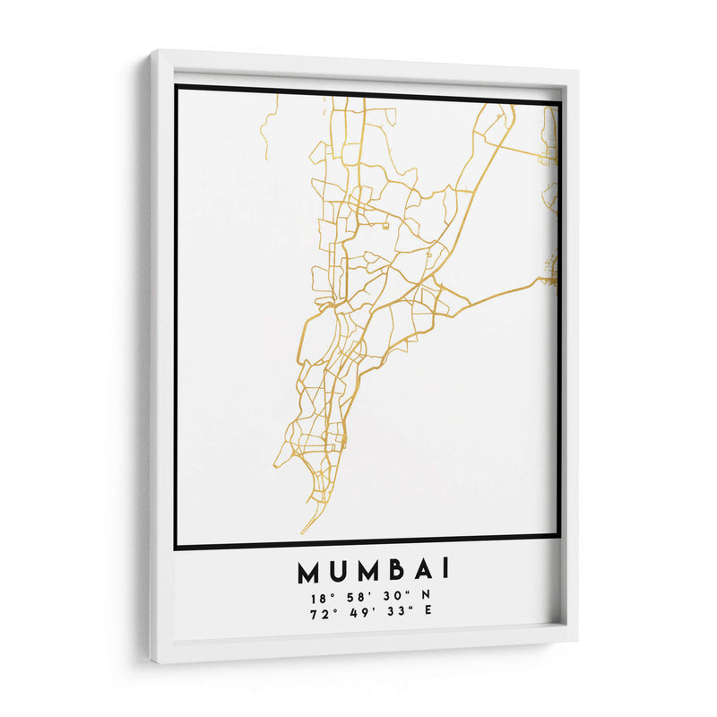 Mumbai, 1 Mapas 2 24 - Emiliano Deificus | Cuadro decorativo de Canvas Lab