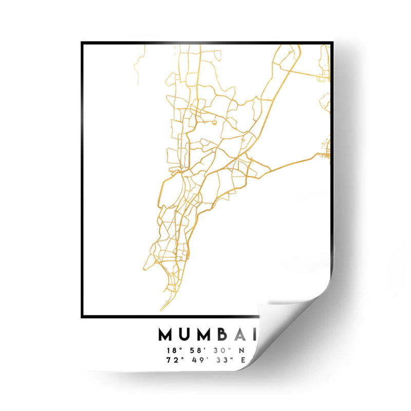 Mumbai, 1 Mapas 2 24 - Emiliano Deificus | Cuadro decorativo de Canvas Lab