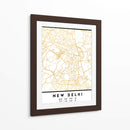 Nueva Delhi, 1 Mapas 2 23 - Emiliano Deificus | Cuadro decorativo de Canvas Lab
