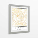 Nueva Delhi, 1 Mapas 2 23 - Emiliano Deificus | Cuadro decorativo de Canvas Lab