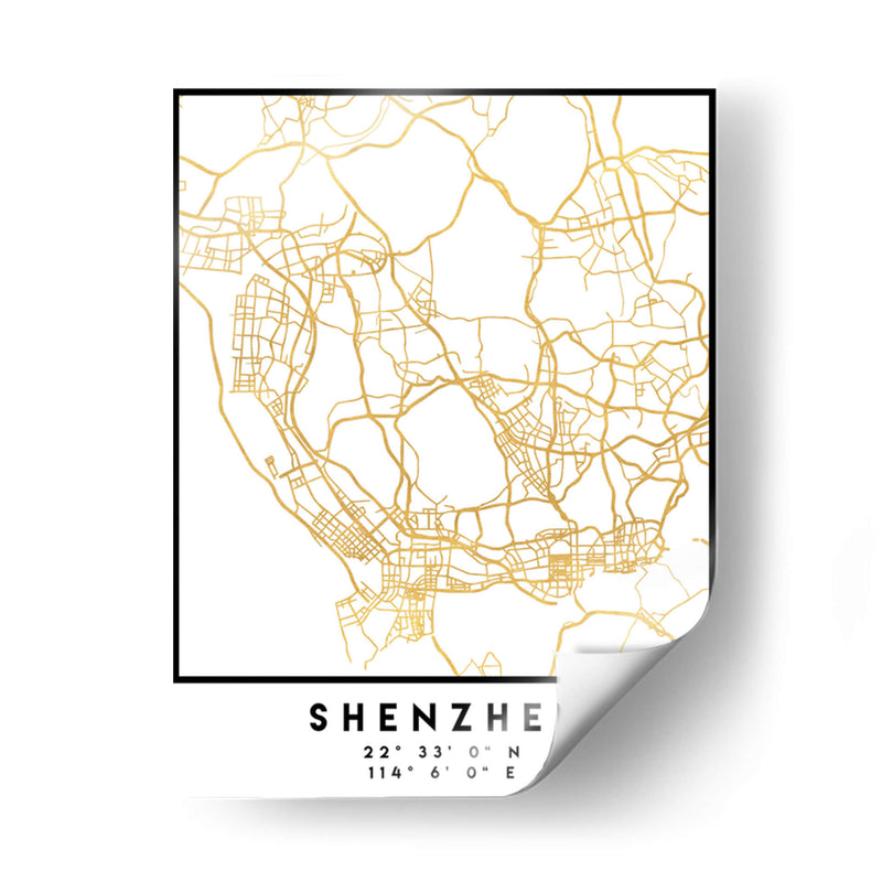 Shenzhen, 1 Mapas 2 21 - Emiliano Deificus | Cuadro decorativo de Canvas Lab