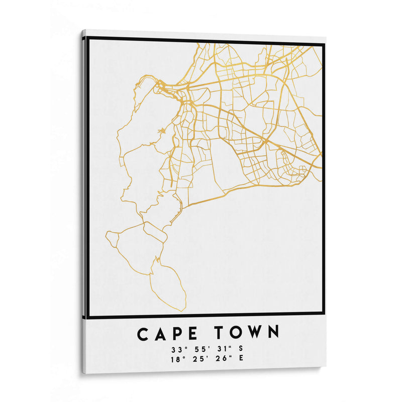 Cape Town, 1 Mapas 2 19 - Emiliano Deificus | Cuadro decorativo de Canvas Lab