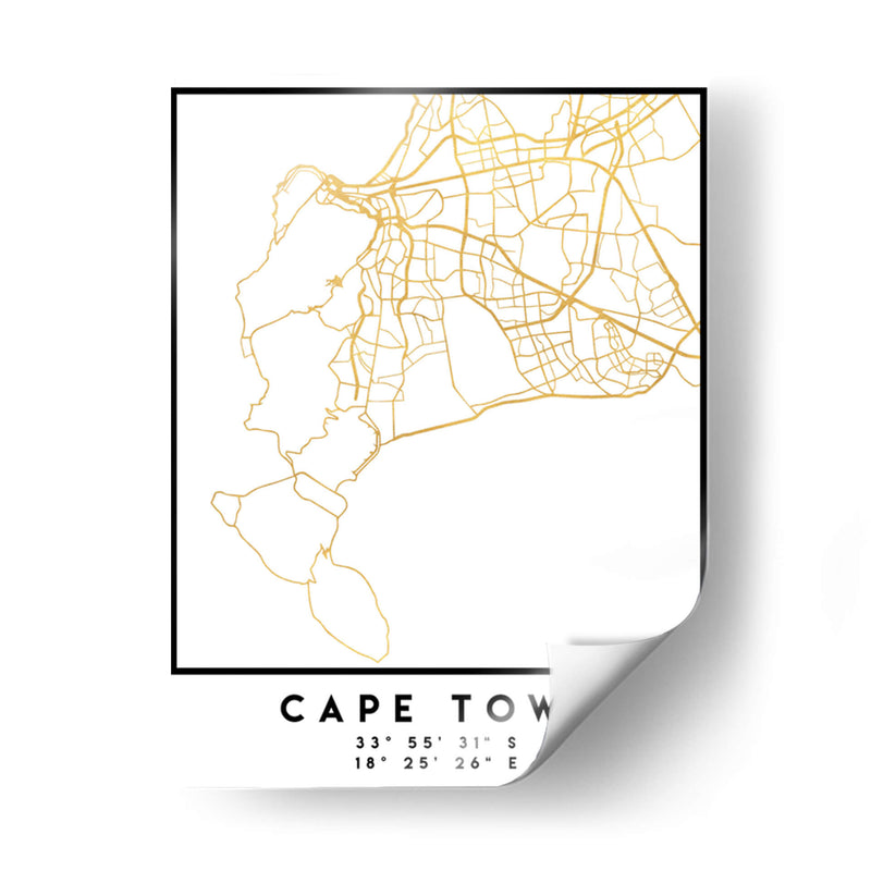 Cape Town, 1 Mapas 2 19 - Emiliano Deificus | Cuadro decorativo de Canvas Lab
