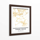 Hong Kong, 1 Mapas 2 13 - Emiliano Deificus | Cuadro decorativo de Canvas Lab