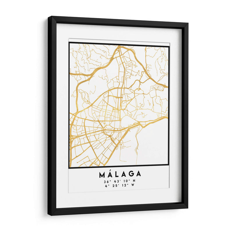 Málaga, 1 Mapas 2 12 - Emiliano Deificus | Cuadro decorativo de Canvas Lab