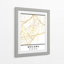 Málaga, 1 Mapas 2 12 - Emiliano Deificus | Cuadro decorativo de Canvas Lab