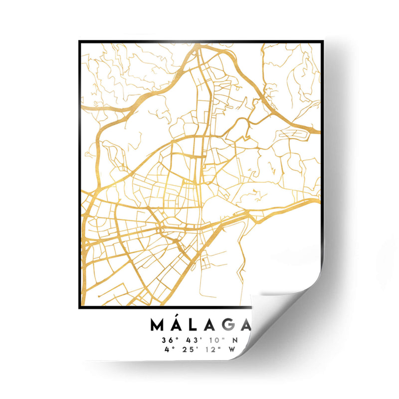 Málaga, 1 Mapas 2 12 - Emiliano Deificus | Cuadro decorativo de Canvas Lab