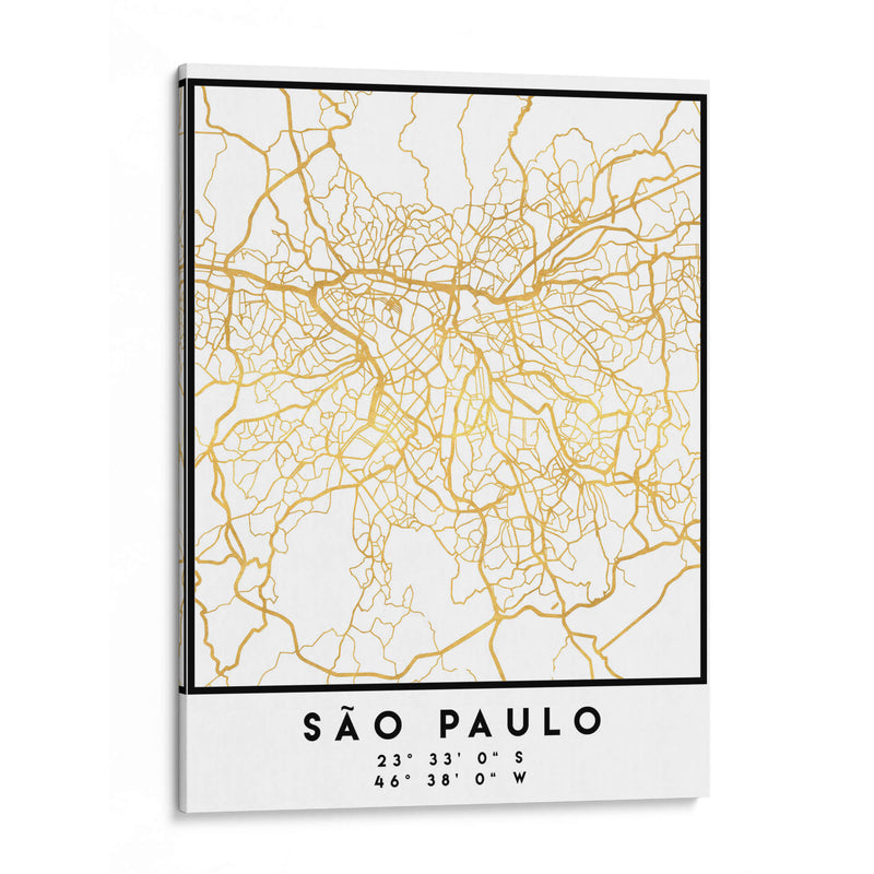 Sao Paulo, 1 Mapas 2 10 - Emiliano Deificus | Cuadro decorativo de Canvas Lab