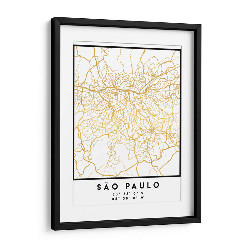 Sao Paulo, 1 Mapas 2 10 - Emiliano Deificus | Cuadro decorativo de Canvas Lab
