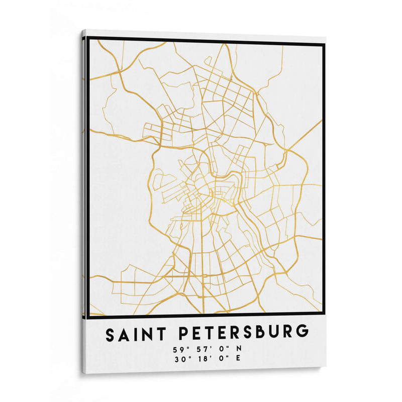 San Petesburgo, 1 Mapas 2 09 - Emiliano Deificus | Cuadro decorativo de Canvas Lab