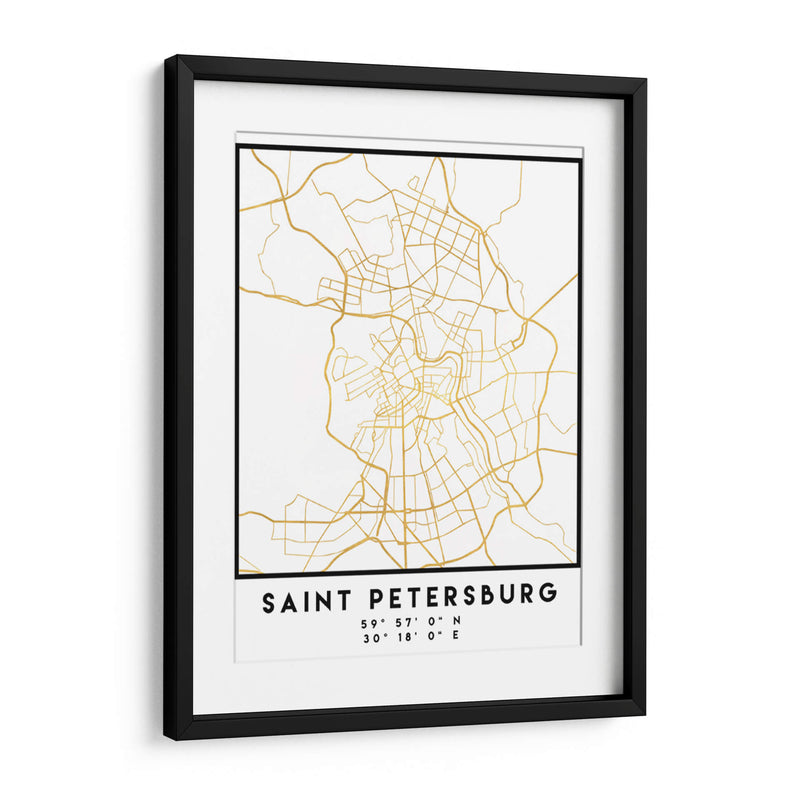 San Petesburgo, 1 Mapas 2 09 - Emiliano Deificus | Cuadro decorativo de Canvas Lab