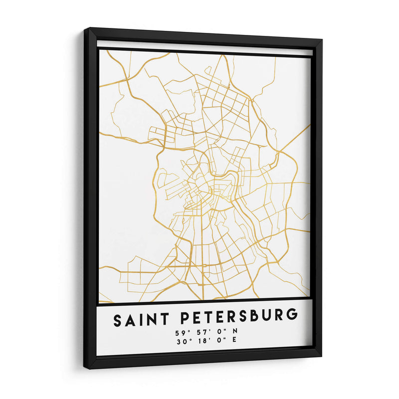 San Petesburgo, 1 Mapas 2 09 - Emiliano Deificus | Cuadro decorativo de Canvas Lab