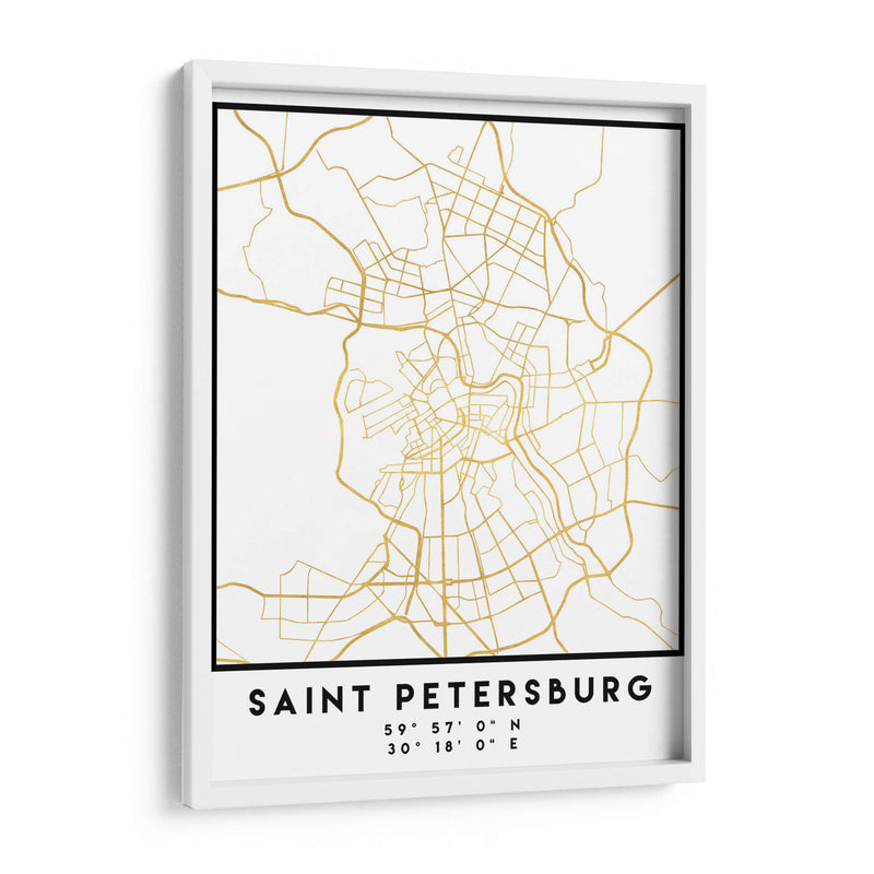 San Petesburgo, 1 Mapas 2 09 - Emiliano Deificus | Cuadro decorativo de Canvas Lab