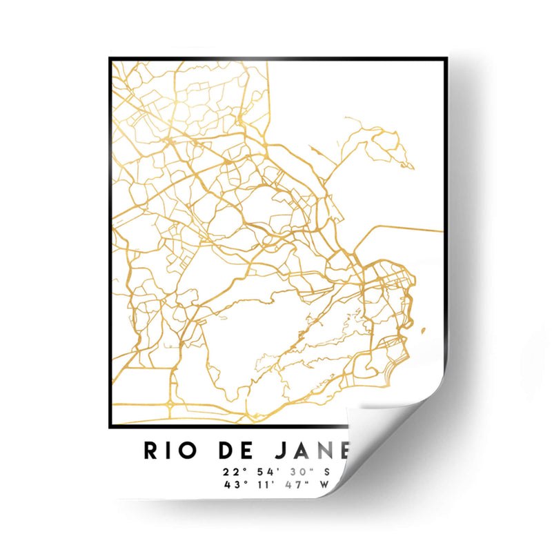 Rio de Janeiro, 1 Mapas 2 08 - Emiliano Deificus | Cuadro decorativo de Canvas Lab