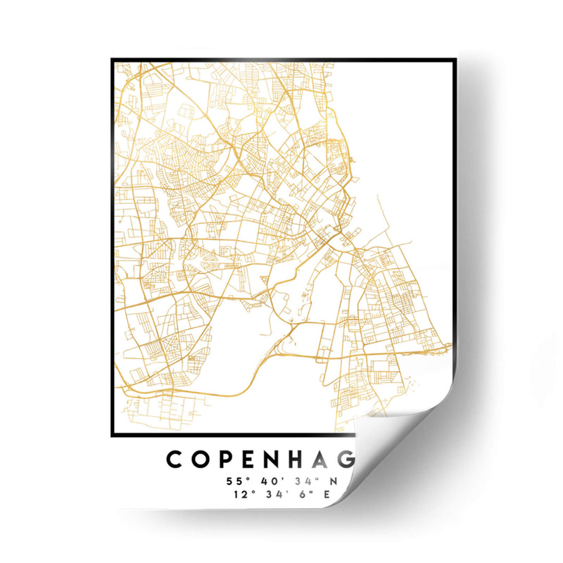 Copenhagen, 1 Mapas 2 07 - Emiliano Deificus | Cuadro decorativo de Canvas Lab
