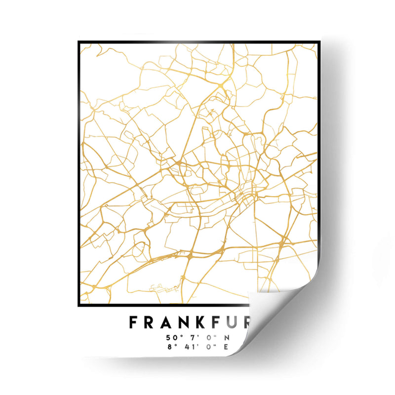 Frankfurt, 1 Mapas 2 06 - Emiliano Deificus | Cuadro decorativo de Canvas Lab