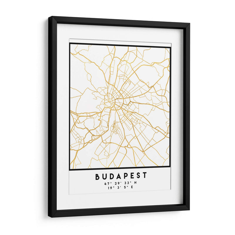 Budapest, 1 Mapas 2 03 - Emiliano Deificus | Cuadro decorativo de Canvas Lab