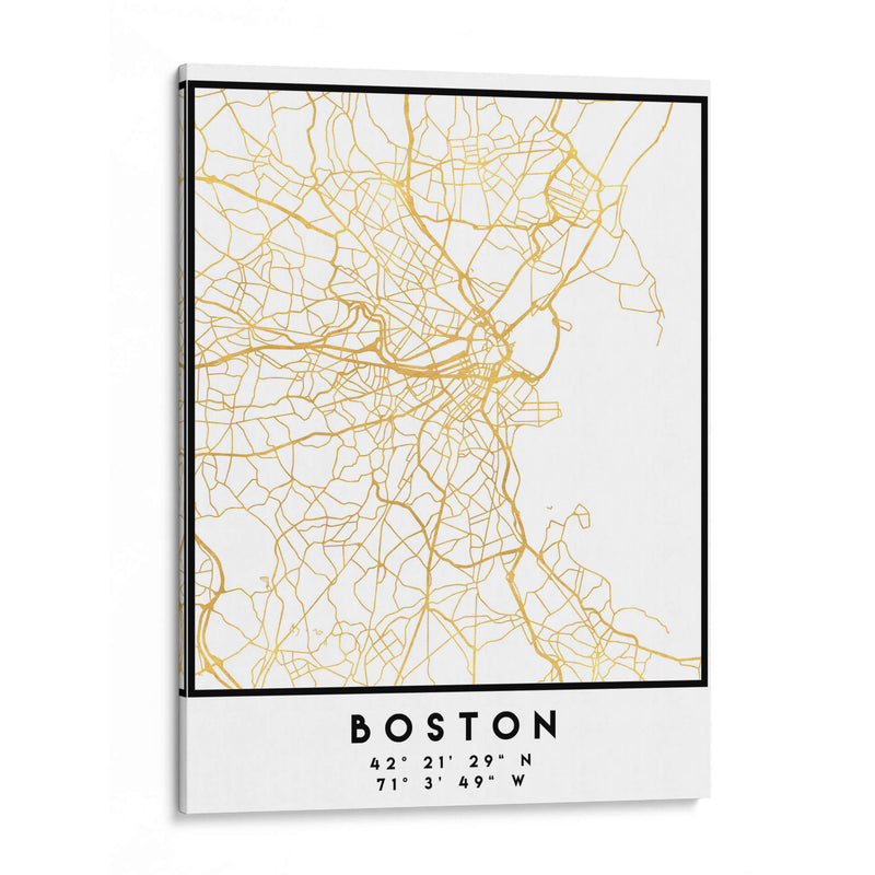 Boston, 1 Mapas 2 02 - Emiliano Deificus | Cuadro decorativo de Canvas Lab