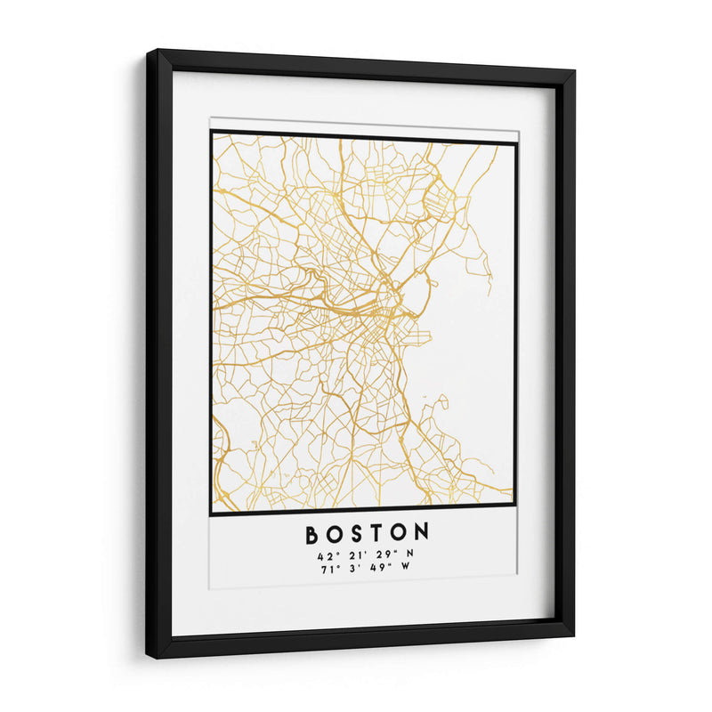 Boston, 1 Mapas 2 02 - Emiliano Deificus | Cuadro decorativo de Canvas Lab