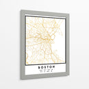 Boston, 1 Mapas 2 02 - Emiliano Deificus | Cuadro decorativo de Canvas Lab
