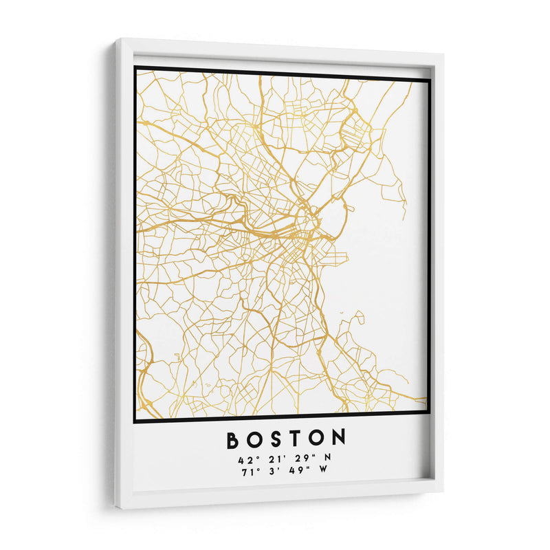 Boston, 1 Mapas 2 02 - Emiliano Deificus | Cuadro decorativo de Canvas Lab