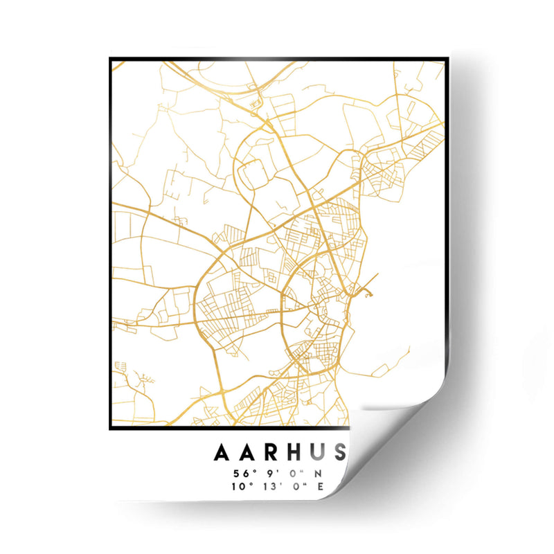 Aarhus, 1 Mapas 2 01 - Emiliano Deificus | Cuadro decorativo de Canvas Lab
