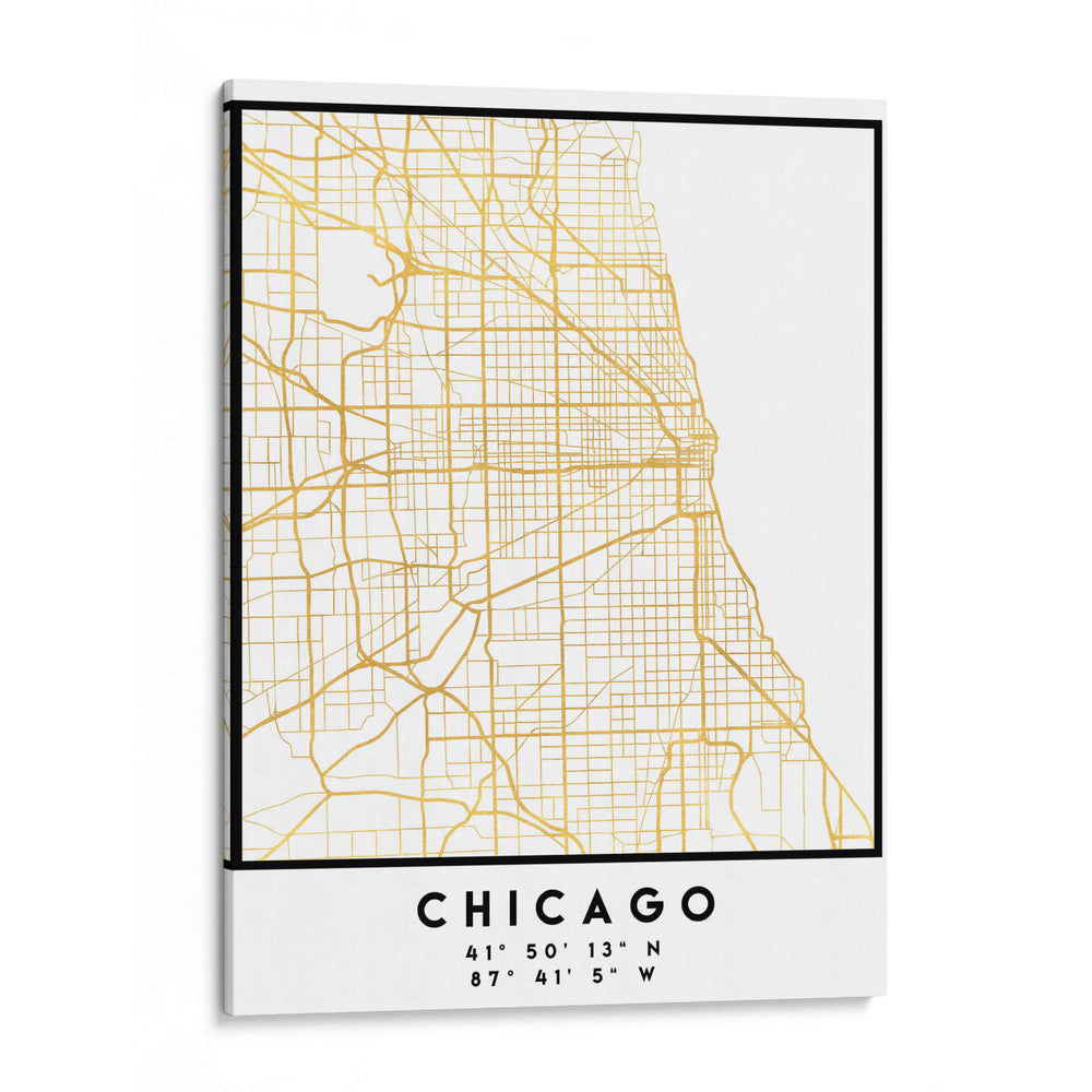 Chicago, 1 Mapas 01 - Emiliano Deificus | Cuadro decorativo de Canvas Lab
