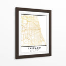 Chicago, 1 Mapas 01 - Emiliano Deificus | Cuadro decorativo de Canvas Lab