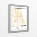 Chicago, 1 Mapas 01 - Emiliano Deificus | Cuadro decorativo de Canvas Lab