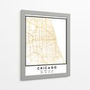Chicago, 1 Mapas 01 - Emiliano Deificus | Cuadro decorativo de Canvas Lab
