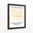 Hamburgo, 1 Mapas 58 - Emiliano Deificus | Cuadro decorativo de Canvas Lab
