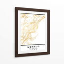 Monaco, 1 Mapas 57 - Emiliano Deificus | Cuadro decorativo de Canvas Lab