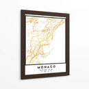 Monaco, 1 Mapas 57 - Emiliano Deificus | Cuadro decorativo de Canvas Lab