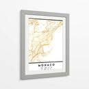 Monaco, 1 Mapas 57 - Emiliano Deificus | Cuadro decorativo de Canvas Lab
