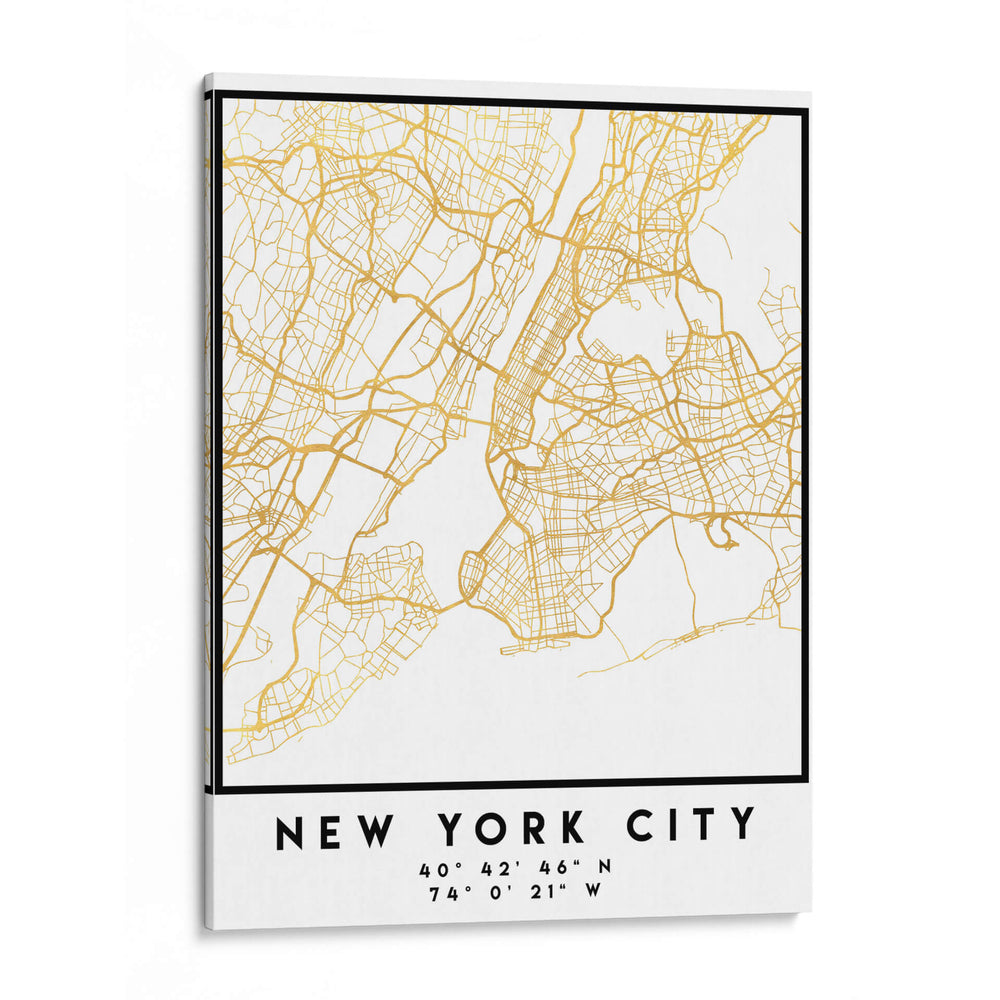 New York City, 1 Mapas 56 - Emiliano Deificus | Cuadro decorativo de Canvas Lab