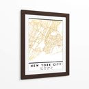 New York City, 1 Mapas 56 - Emiliano Deificus | Cuadro decorativo de Canvas Lab