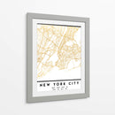 New York City, 1 Mapas 56 - Emiliano Deificus | Cuadro decorativo de Canvas Lab