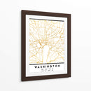 Washington, 1 Mapas 55 - Emiliano Deificus | Cuadro decorativo de Canvas Lab
