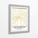 Washington, 1 Mapas 55 - Emiliano Deificus | Cuadro decorativo de Canvas Lab