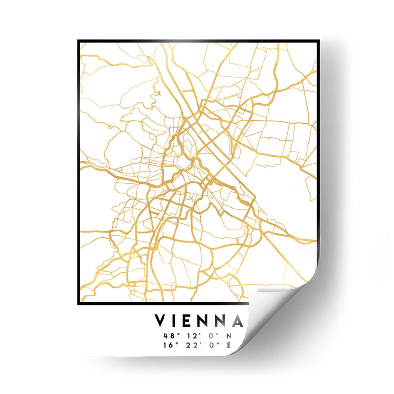 Vienna, 1 Mapas 54 - Emiliano Deificus | Cuadro decorativo de Canvas Lab