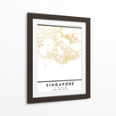 Singapore, 1 Mapas 51 - Emiliano Deificus | Cuadro decorativo de Canvas Lab