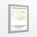 Singapore, 1 Mapas 51 - Emiliano Deificus | Cuadro decorativo de Canvas Lab