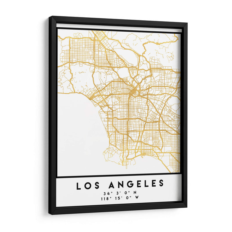 Los Angeles, 1 Mapas 52 - Emiliano Deificus | Cuadro decorativo de Canvas Lab